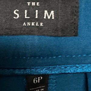 WHBM Teal "The SLIM Ankle" pants Size 6Petite